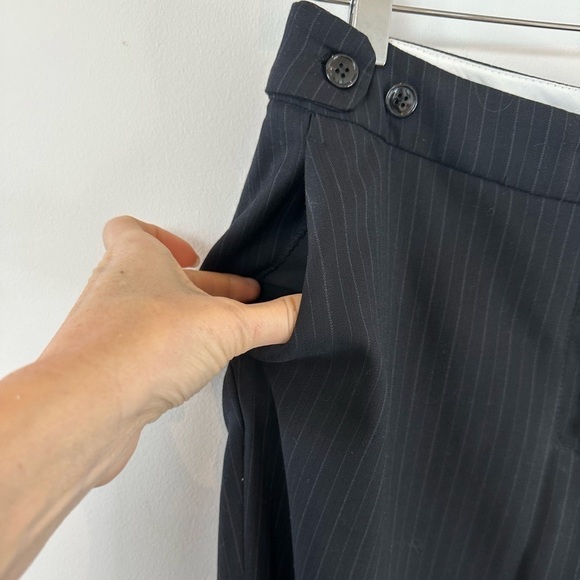 H&M Pinstripe Straight Leg Trousers - Picture 4 of 13